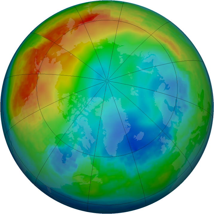 Arctic ozone map for 17 December 2002